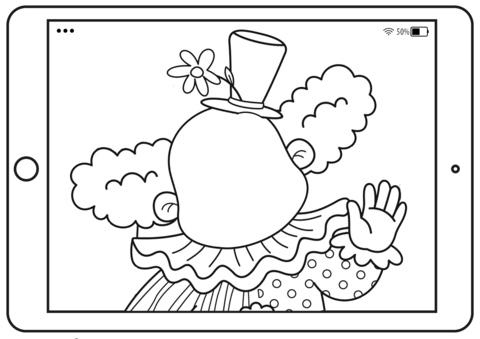 Draw a face of evil clown coloring page free printable coloring pages