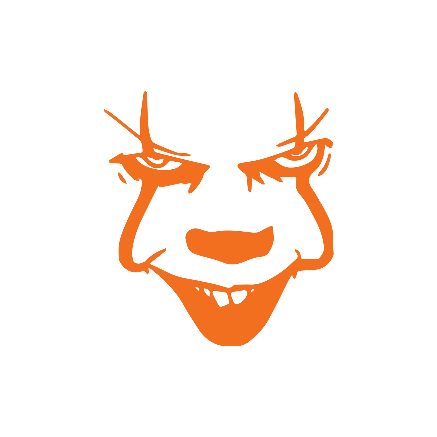 Stephen kings it pennywise the clown face â goodall vinyl