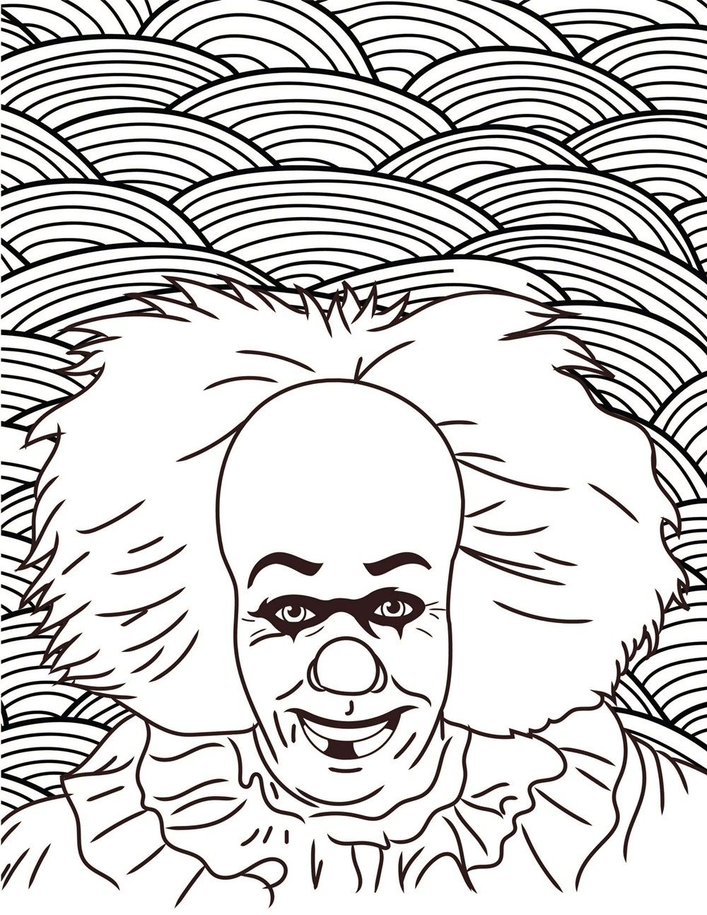 Pennywise coloring pages ideas with printable pdf