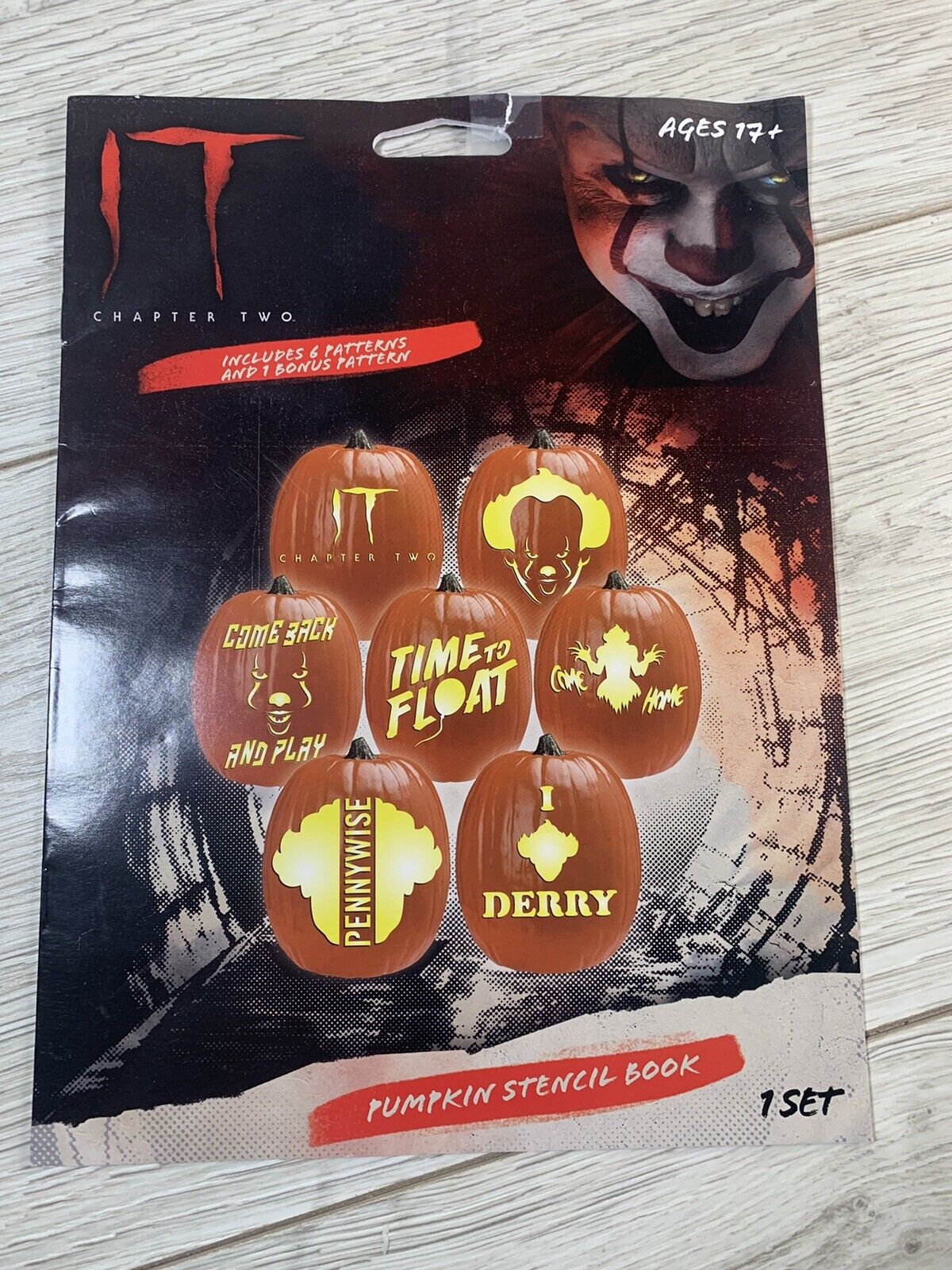 It chapter two pumpkin stencil book pennywise derry float halloween patterns