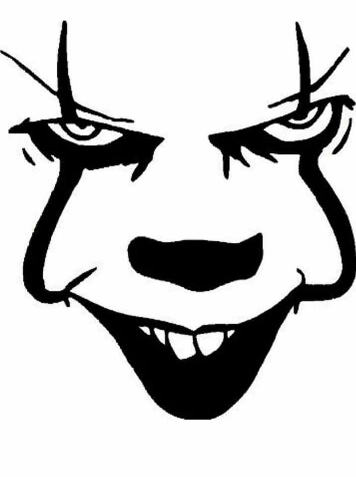 Pin by terrie dalton on halloween decals scary drawings pennywise tattoo halloween decals