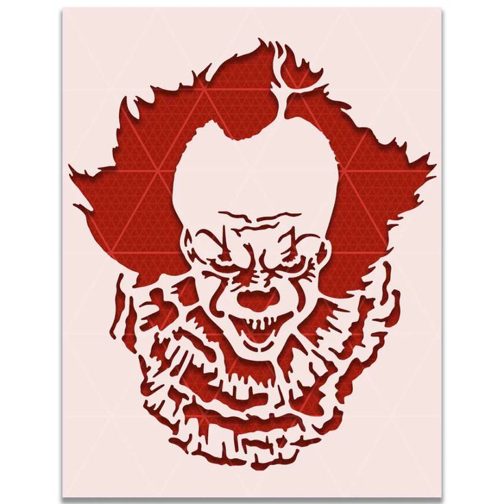 Pennywise stencil skull stencil sugar skull stencil stencils
