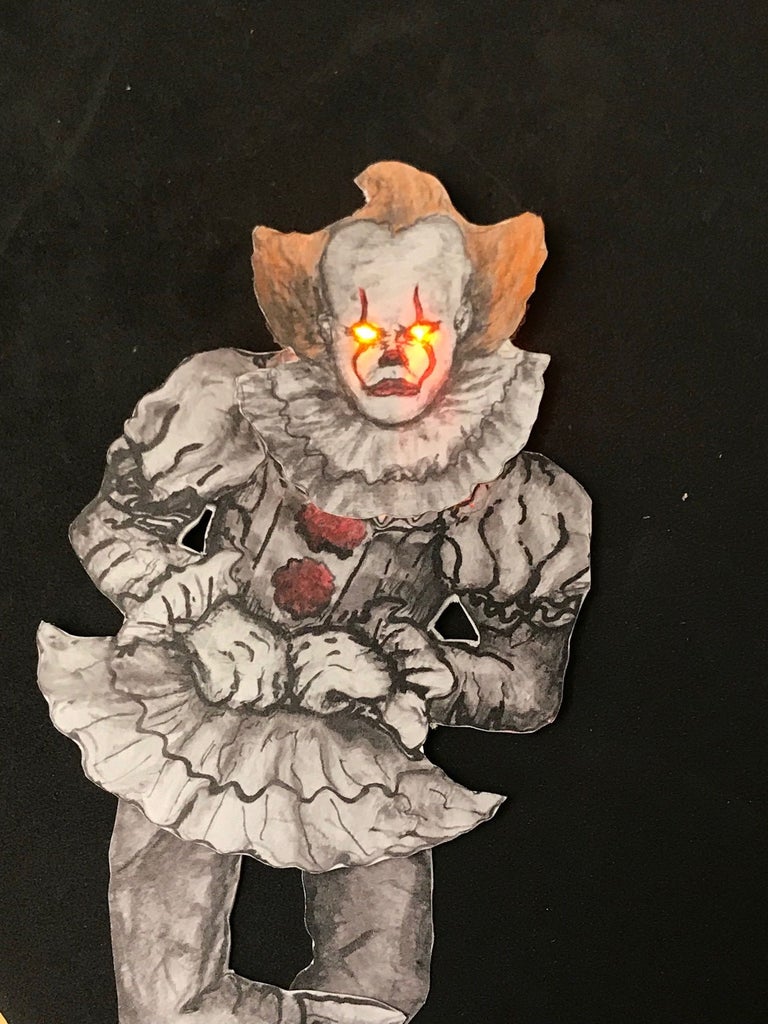 Light up floating pennywise the dancing clown steps with pictures