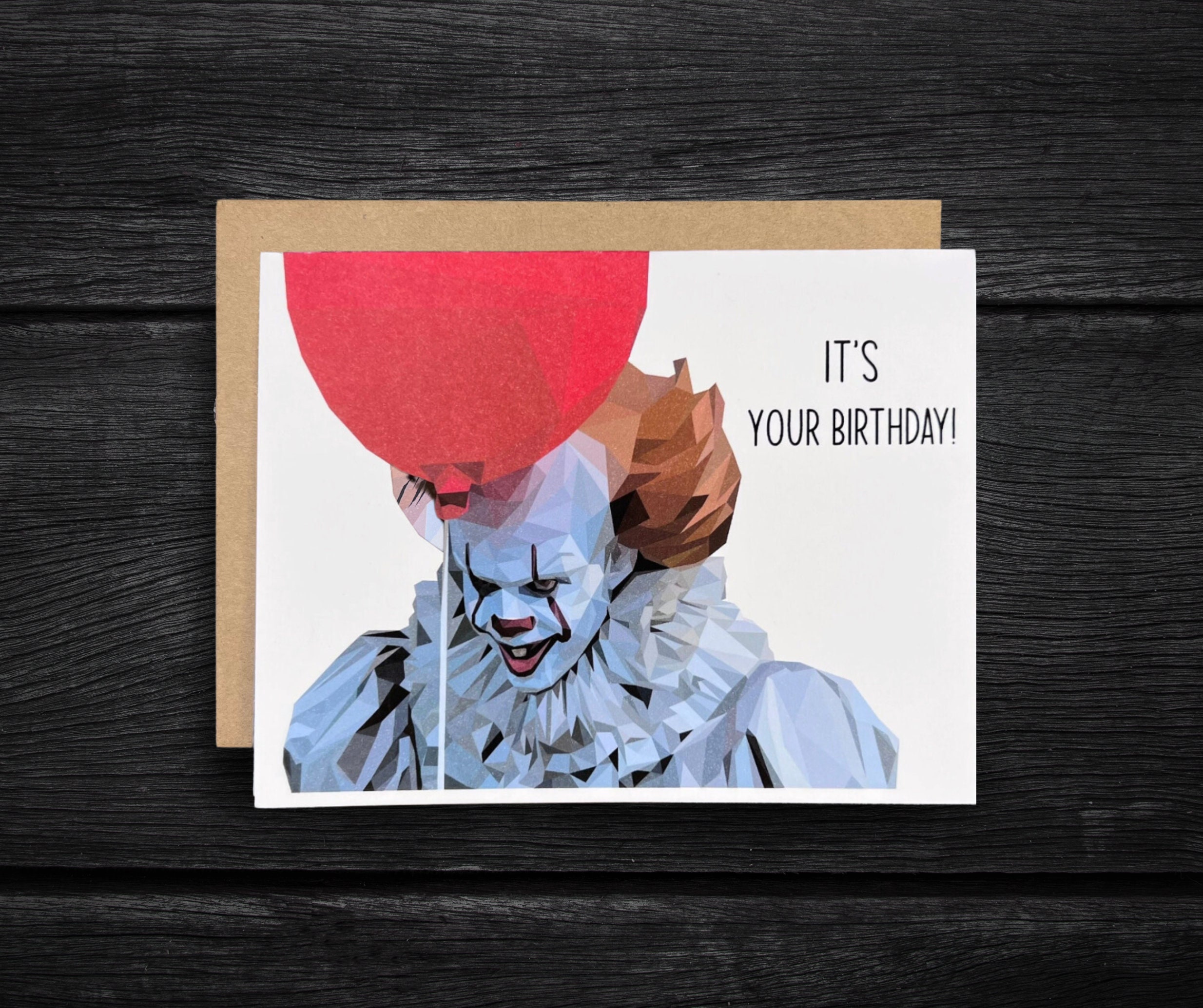 Buy pennywise birthday card its your birthday horror birthday card personalized cards online in india
