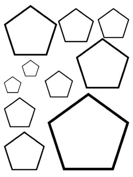 Pentagon coloring sheet by pre