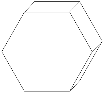Premium vector pentagon d shape doodle outline for colouring