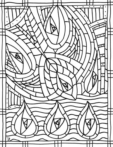 Pentecost art coloring page â stushie art