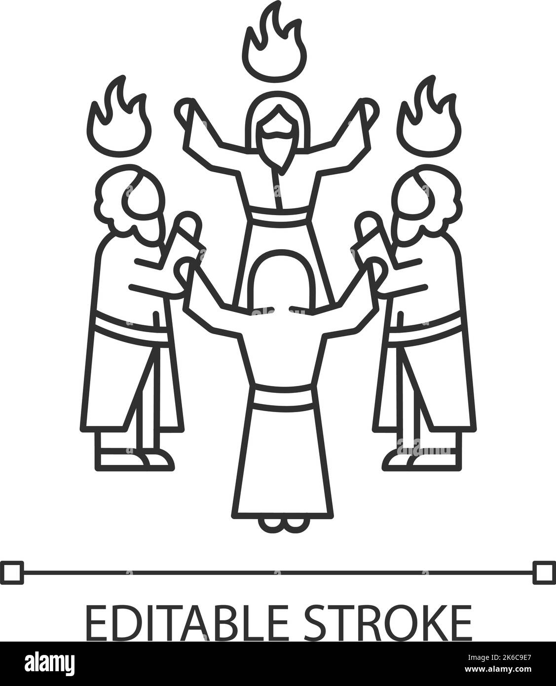 Pentecost icon cut out stock images pictures