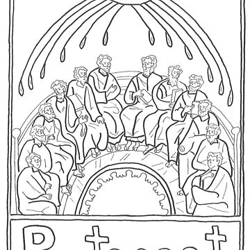 Pentecost greeting card for sale by sparksorthodox