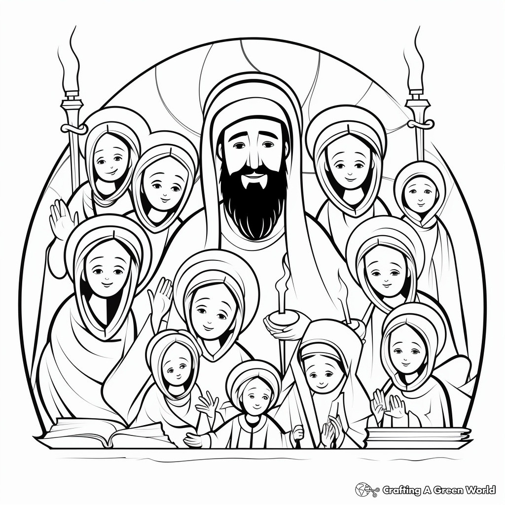 Pentecost coloring pages