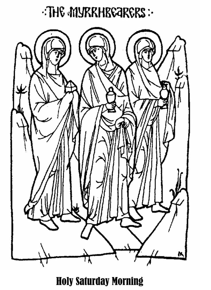 Christian education line drawing orthodox christian icons