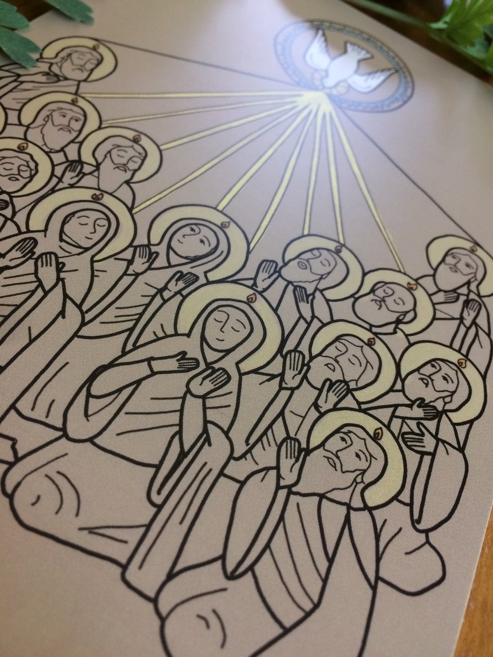 Pentecost by the green paintbrush â draw near designs