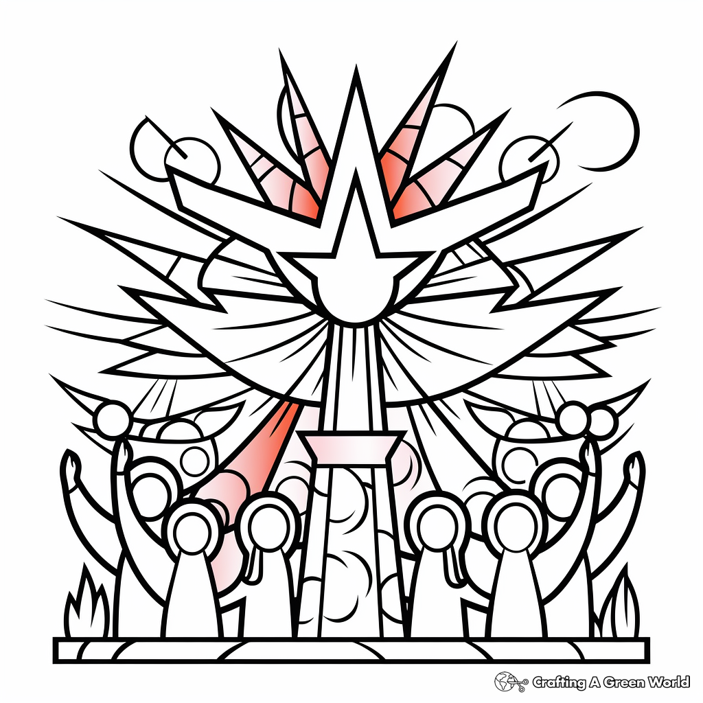 Pentecost coloring pages