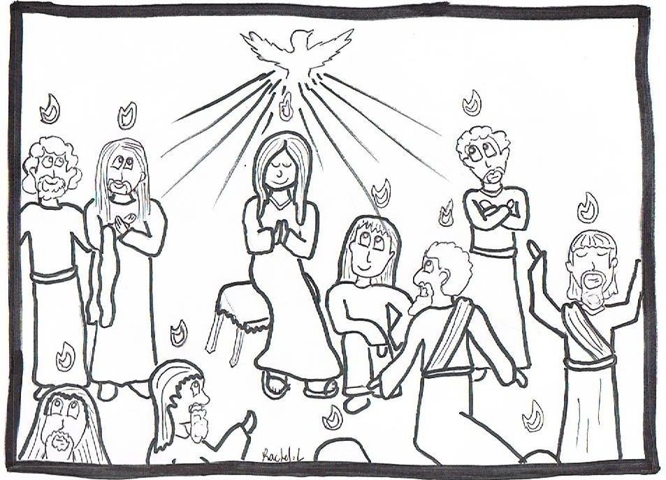Free pentecost coloring pages download free pentecost coloring pages png images free cliparts on clipart library