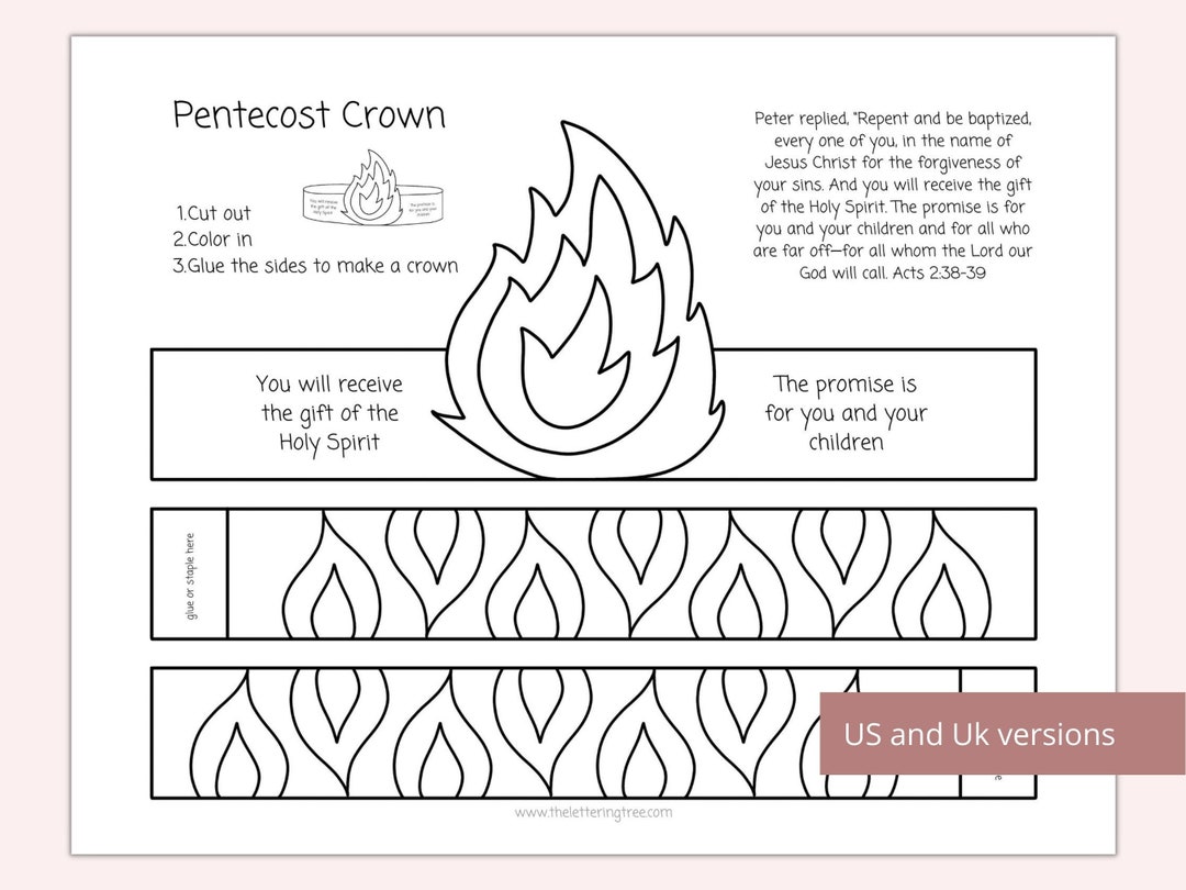 Printable pentecost craft holy spirit craft pentecost coloring page sunday school craft bible crafts for kids christian craft
