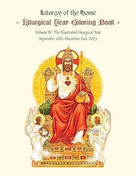 The illustrated liturgical year calendar coloring book after pentecost harrison michaela books