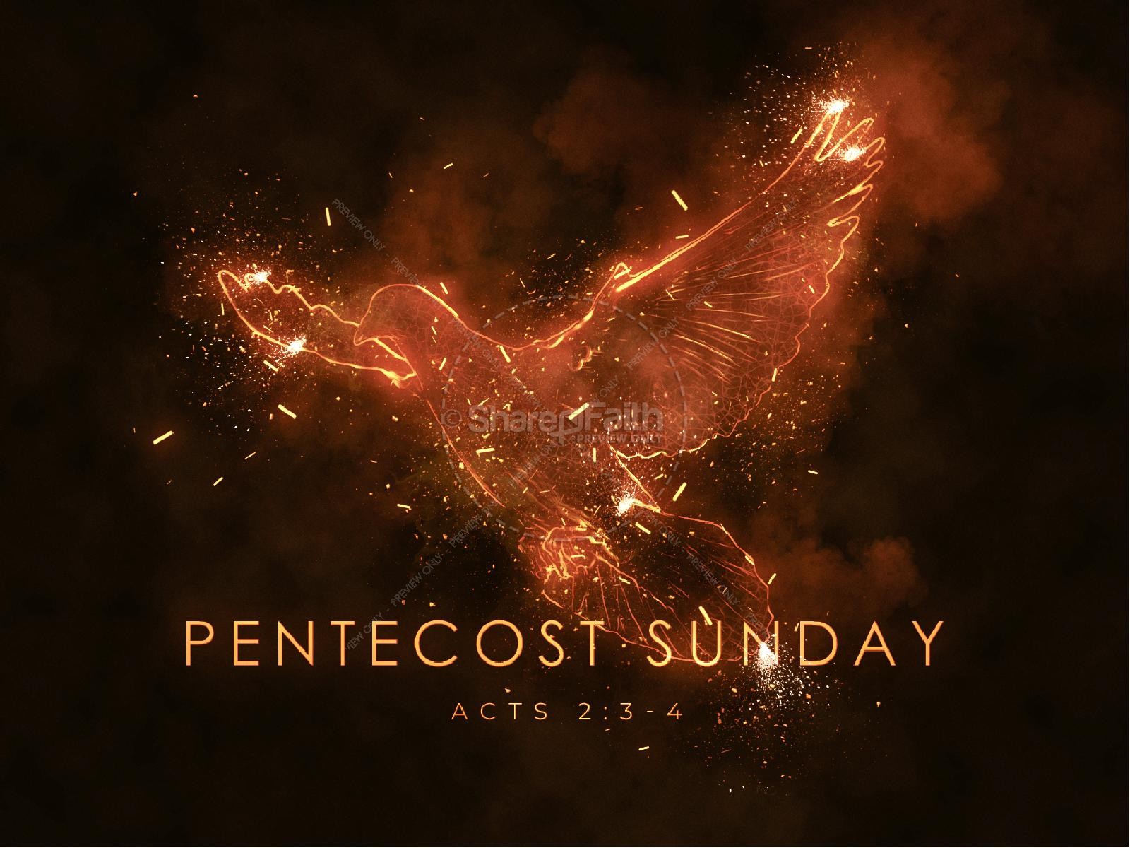Fire of the spirit pentecost sunday title graphic â