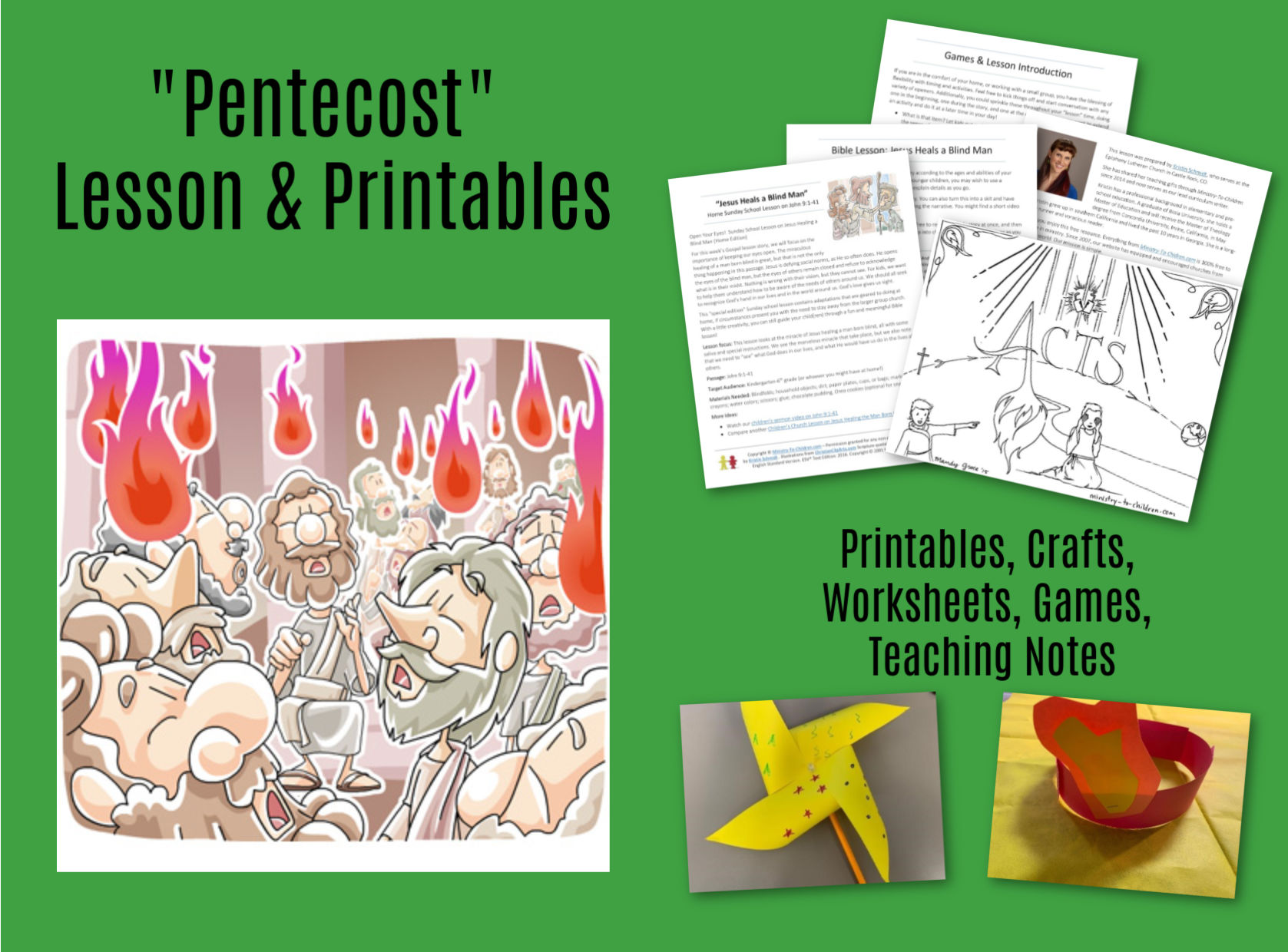 Pentecost bible study lesson for kids from acts