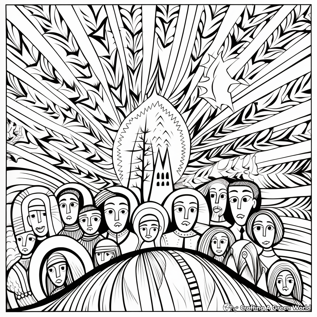 Pentecost coloring pages