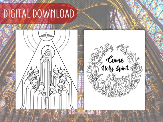 Pãginas para colorear de pentecostãs para niãos catãlicos