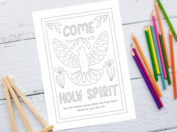 Pãgina para colorear de pentecostãs imprimible coloraciãn del espãritu santo actividad de pentecostãs de la escuela dominical manualidades de pentecostãs manualidades bãblicas para niãos