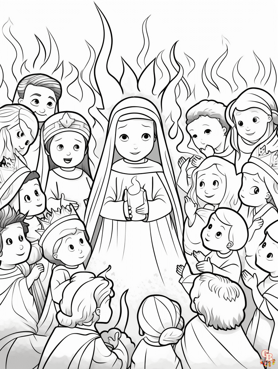 Discover with engaging pentecost coloring pages
