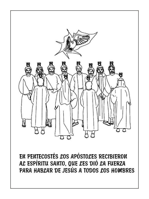 Dibujos catãlicos imagenes de pentecostãs para pintar