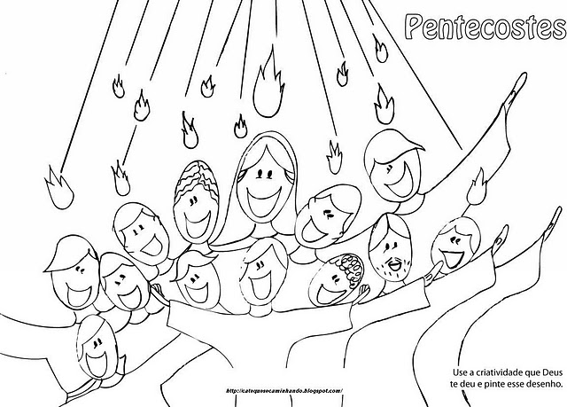 Dibujo de pentecostes para niãos