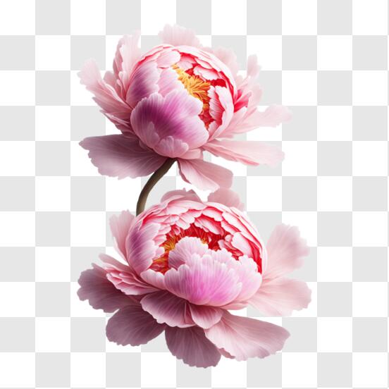 Download beautiful pink peonies png online