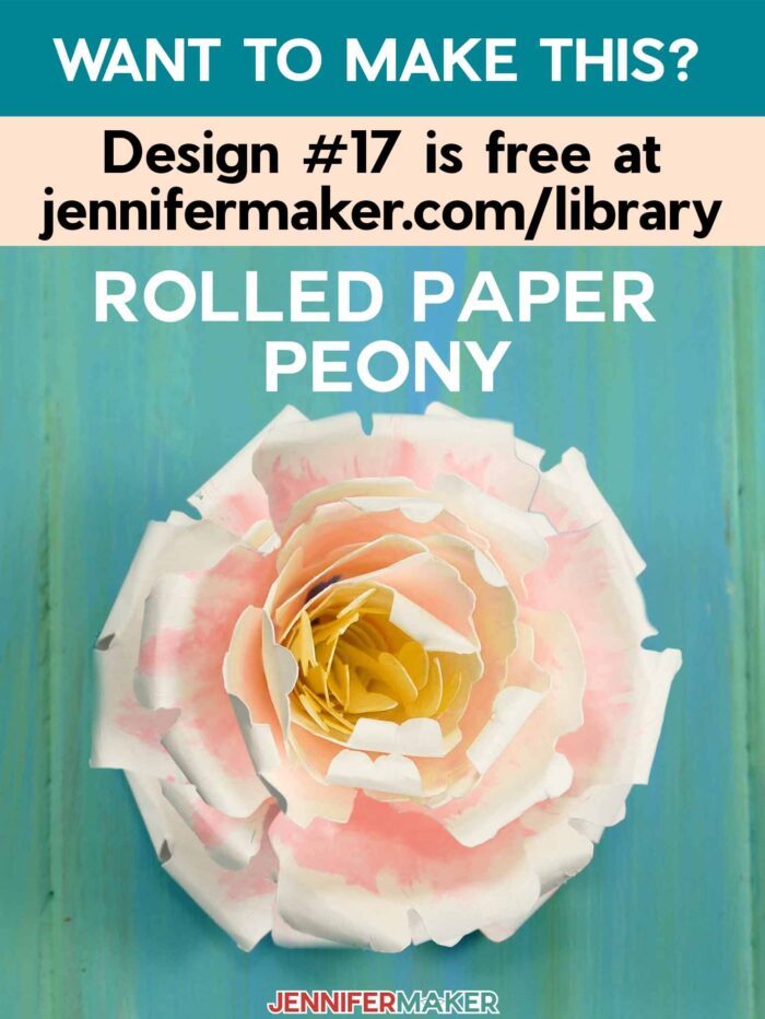 Rolled paper peony flower tutorial