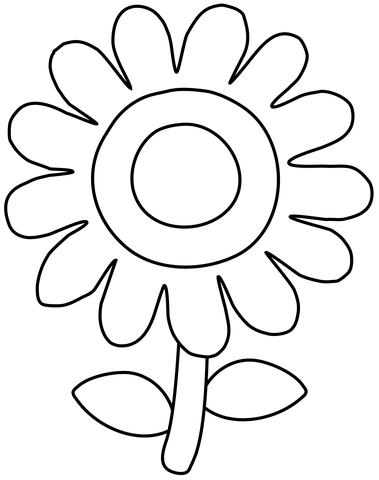 Sunflower emoji coloring page free printable coloring pages