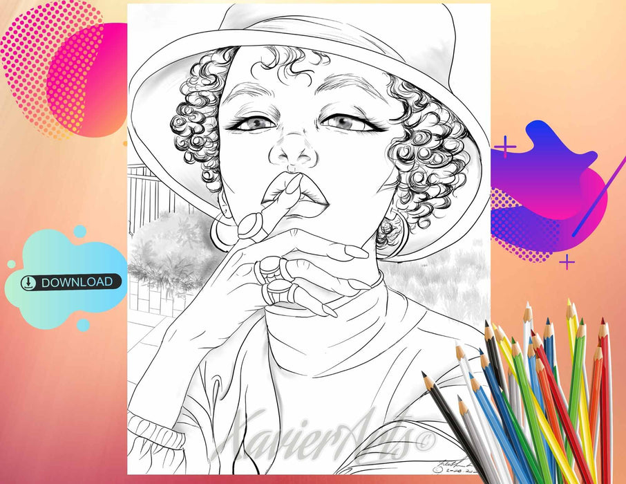Day in the country coloring sheet adult coloring sheet printable col â