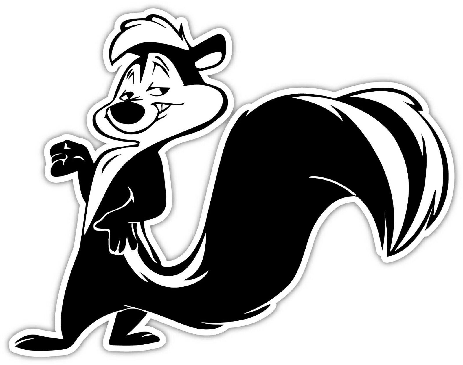 Pepe le pew french skunk cartoon vinyl sticker decal car bumper window wall