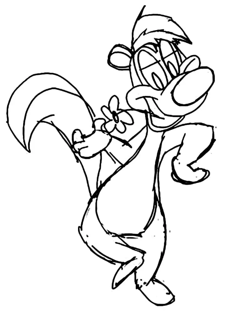 Pepã le pew malvorlagen