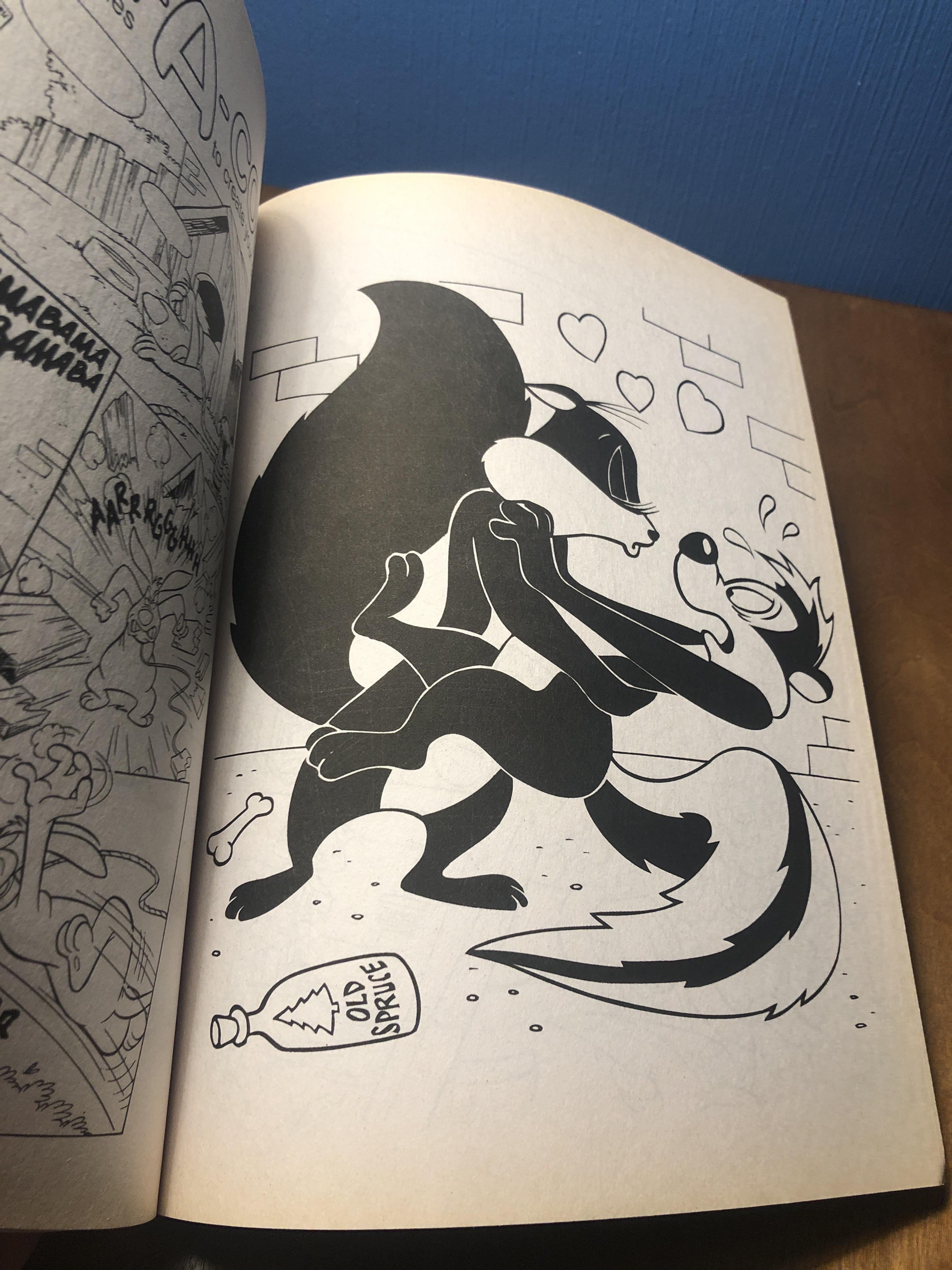 Coloring page from a looney tunes kids activity book ragedlikemilk