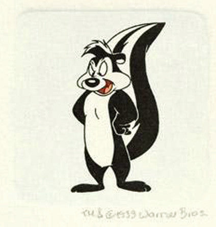 Warner bros pepe le pew numbered hand tinted lor etching â art deals