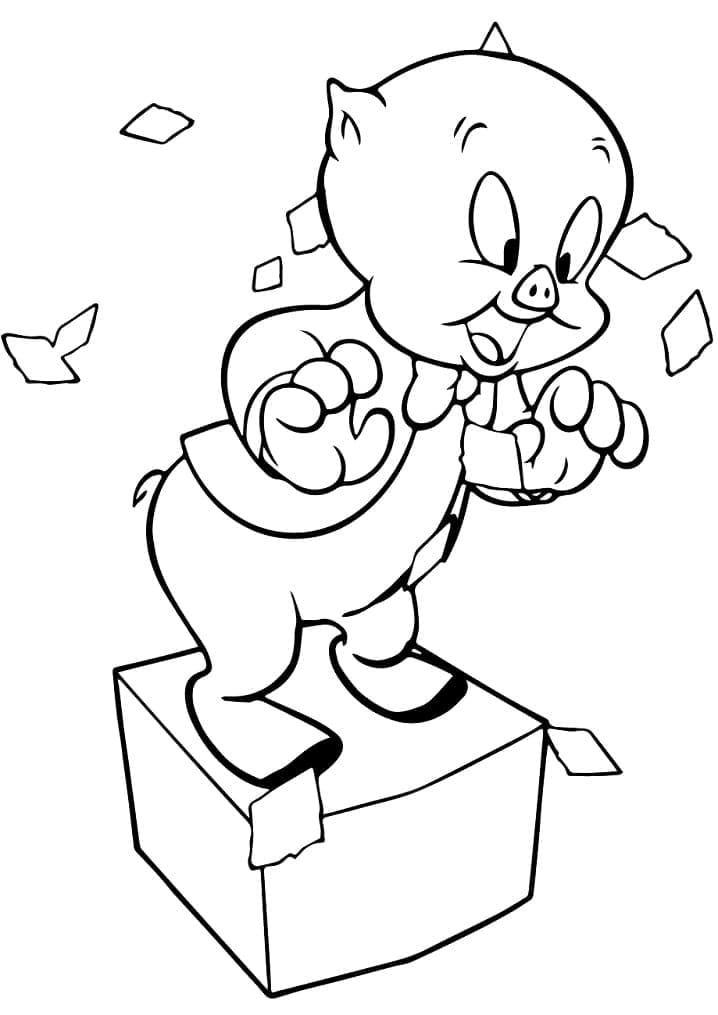 Looney tunes pepã le pew coloring page