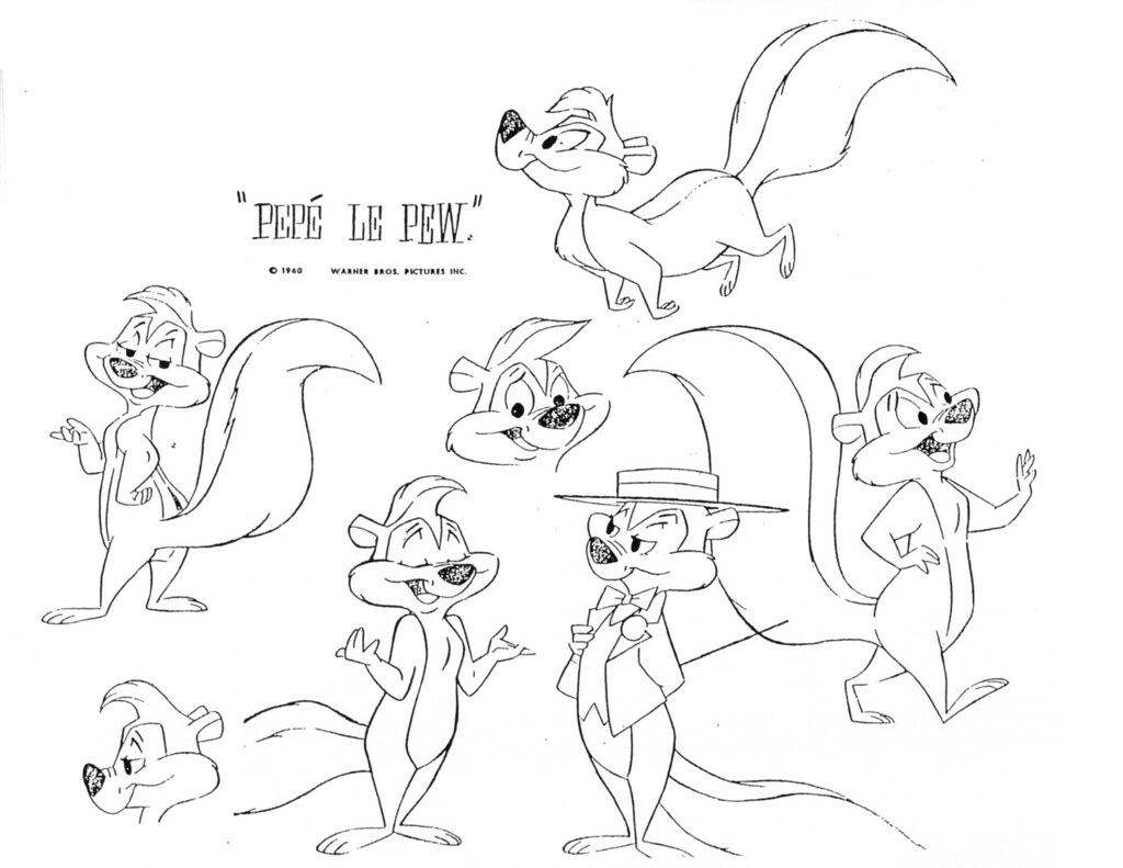 Pepe le pew coloring pages via free coloring pages iftttâ