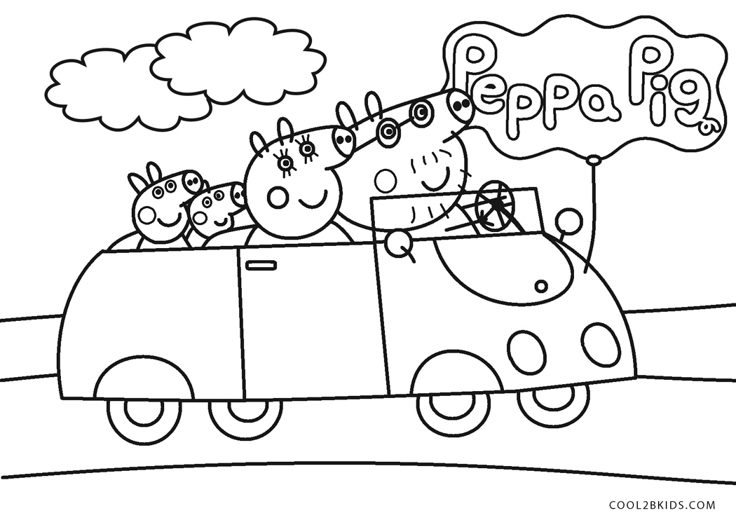 Free printable peppa pig coloring pages for kids