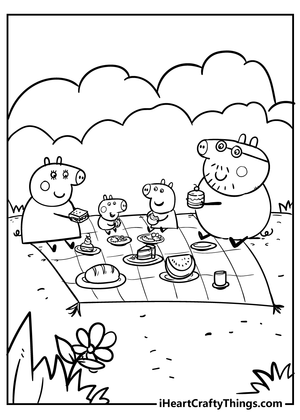 Peppa pig coloring pages free printables