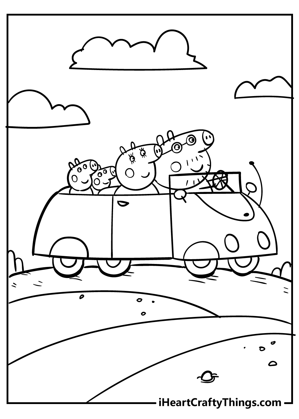 Peppa pig coloring pages free printables