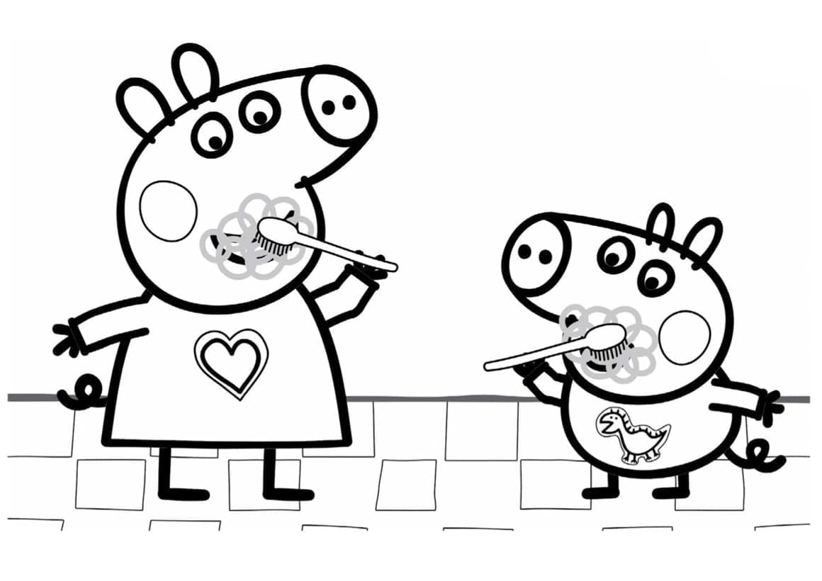 Peppa pig coloring pages