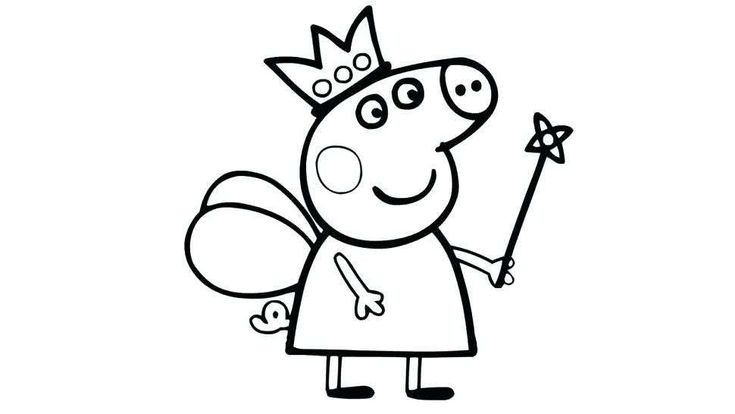 Printable peppa pig coloring pages pdf