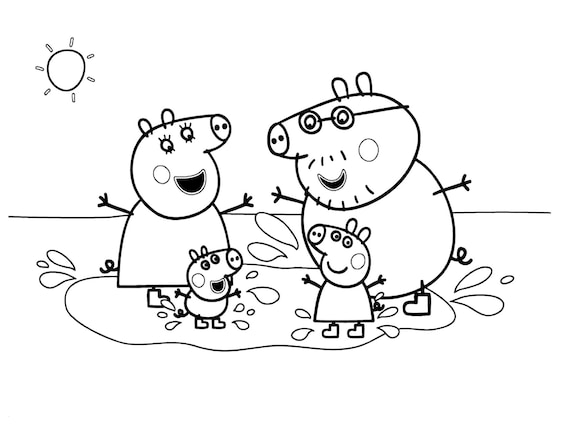 Pãginas para colorear de peppa pig