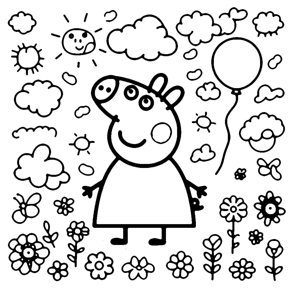 Peppa pig coloring pages