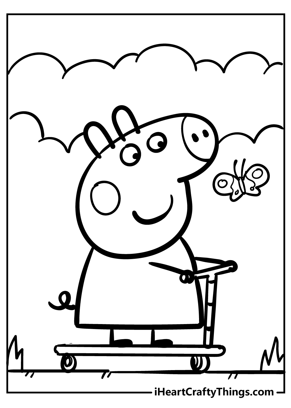 Peppa pig coloring pages free printables