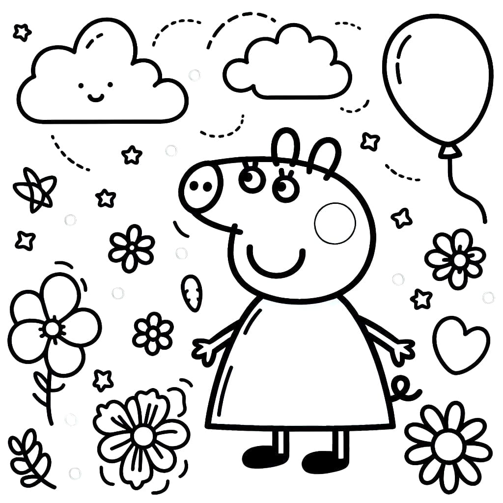 Peppa pig coloring pages