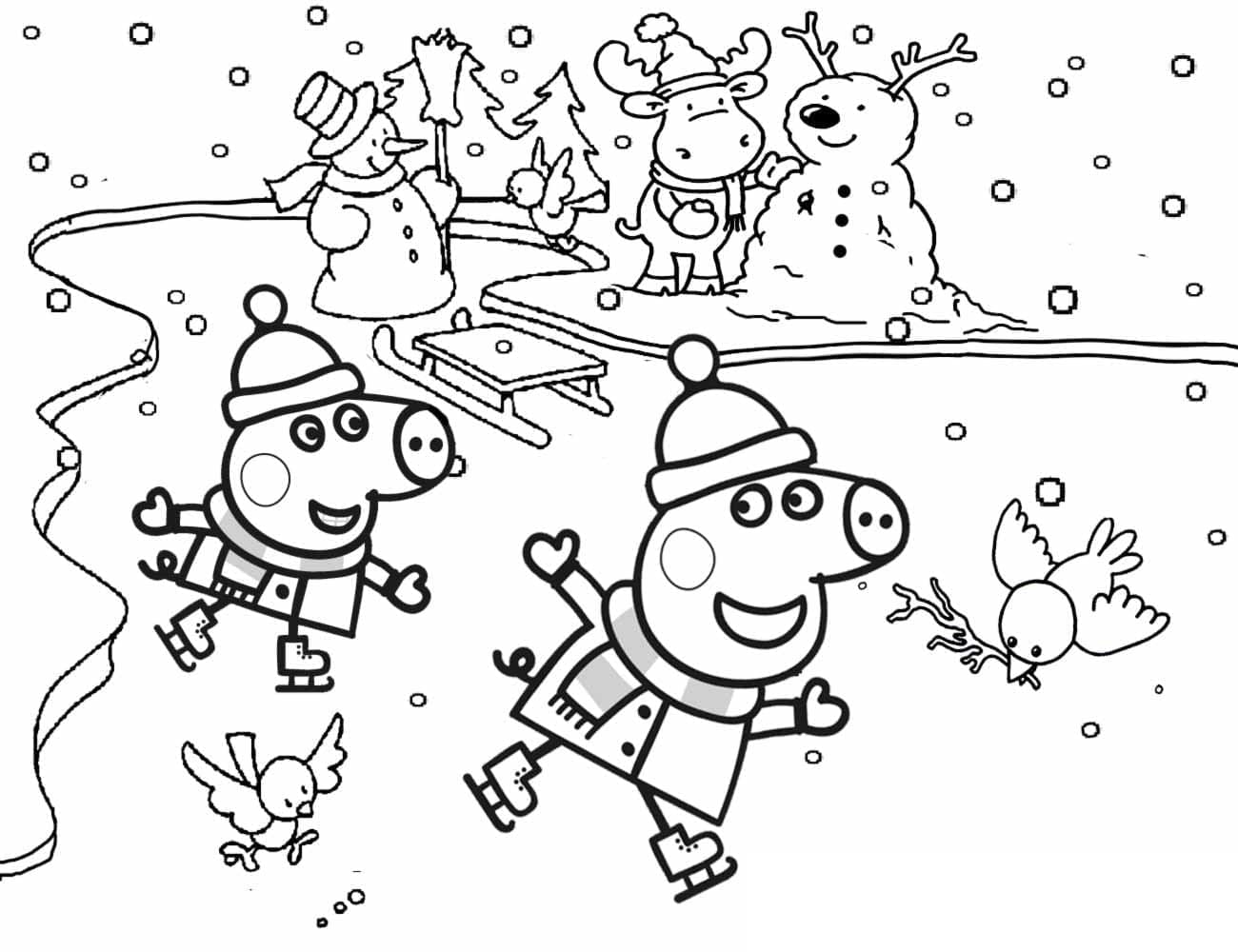 Peppa pig coloring pages