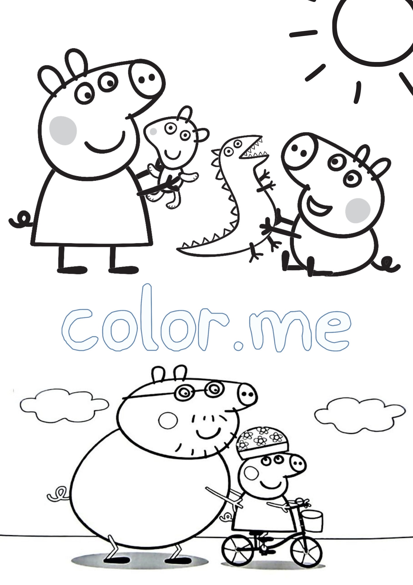 Peppa pig coloring book pepper pig party pack