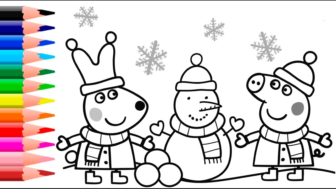 Peppa pig coloring pages